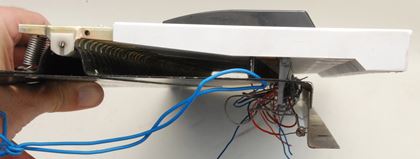 Unknown-61-note keybed- piano hinge at back